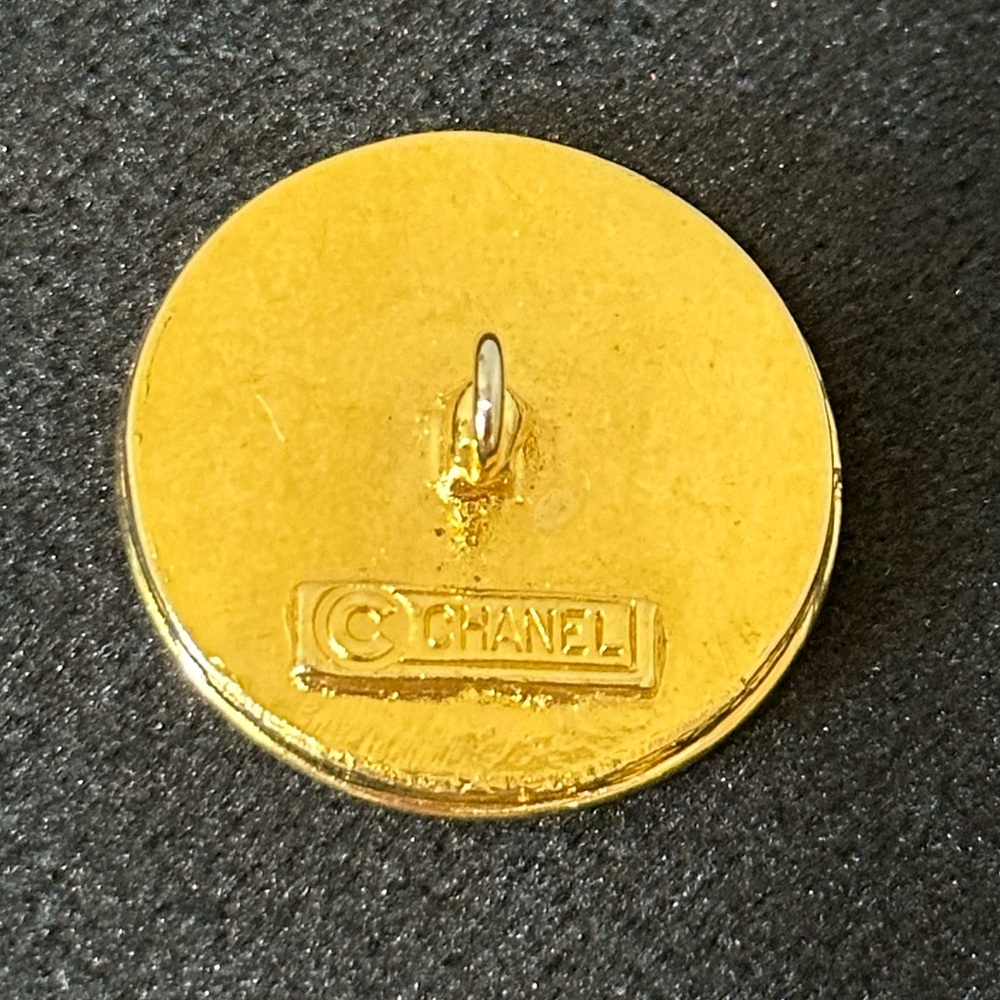 Black Chanel Button